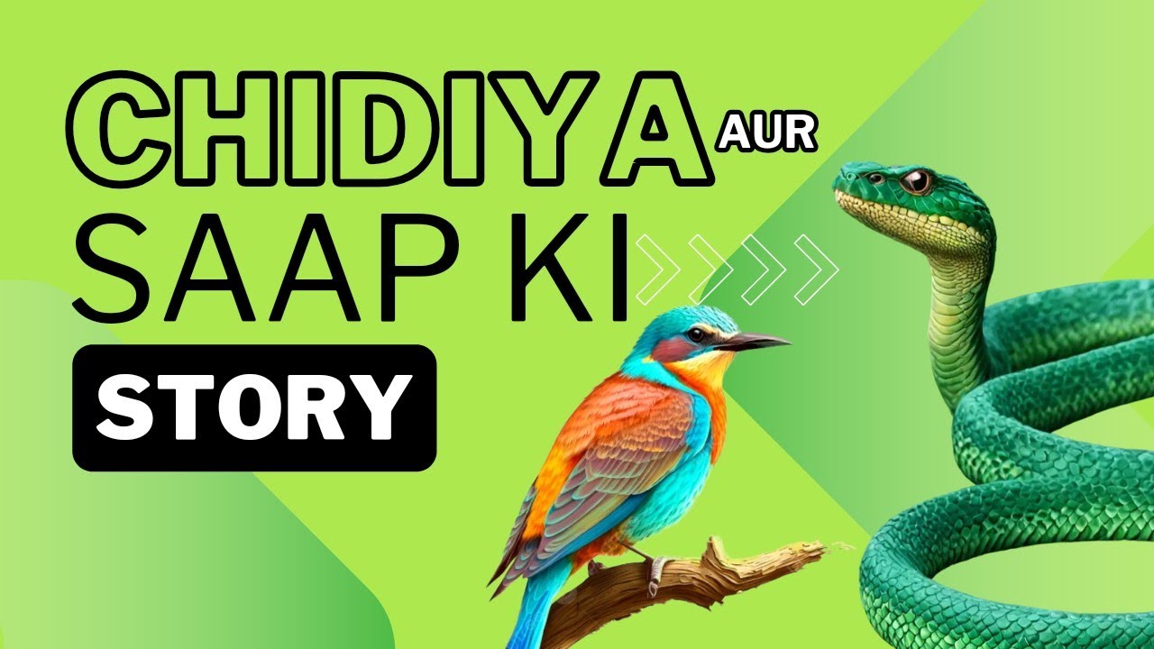 snake and bird moral story |Chidiya aur saap ki kahani / hindi kahani #cartoon #
