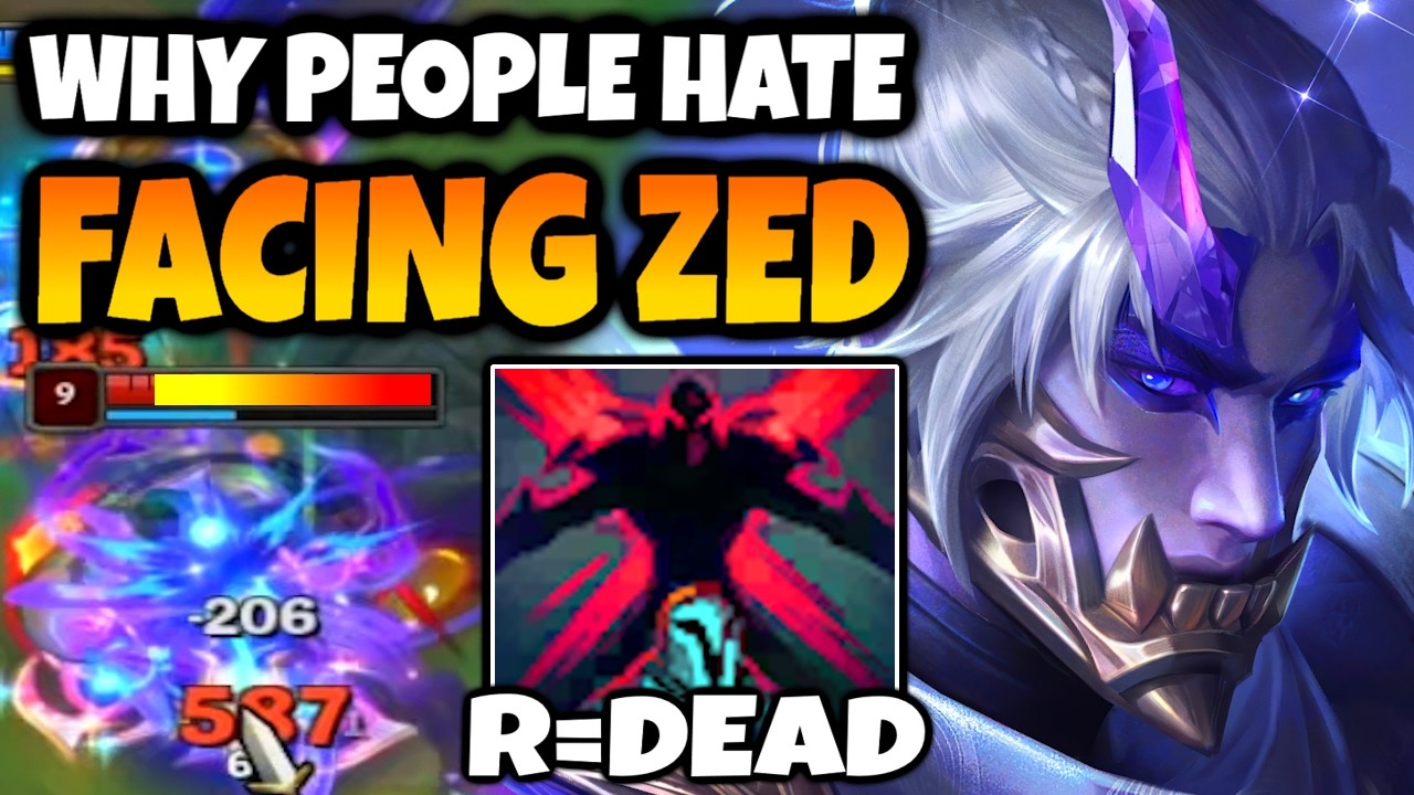 THIS is why people HATE FACING ZED. EASY ONE-SHOTS with INSANE MOBILITY.