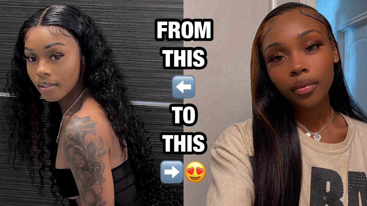 I RELAXED MY WIG AND THIS HAPPENED… | WATERWAVE TO STRAIGHT HAIR FT YOLISSA HAIR