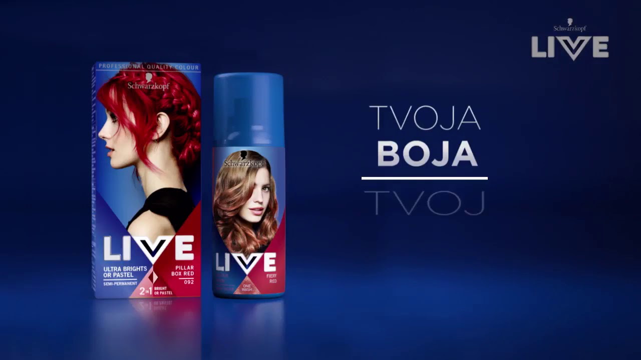 Schwarzkopf Live boja za kosu
