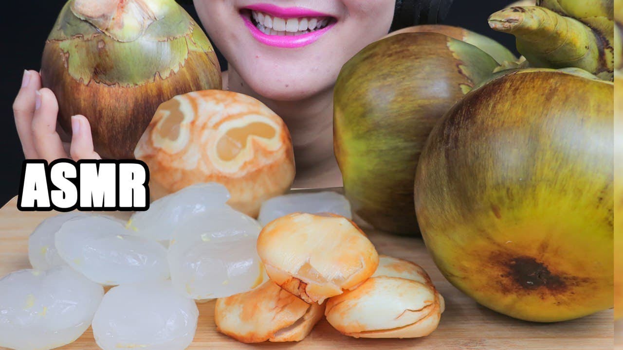 ASMR Fresh Palmyra Palm Fruit *Natural Jelly (EATING SOUNDS) NO TALKING | PAN-ASMR