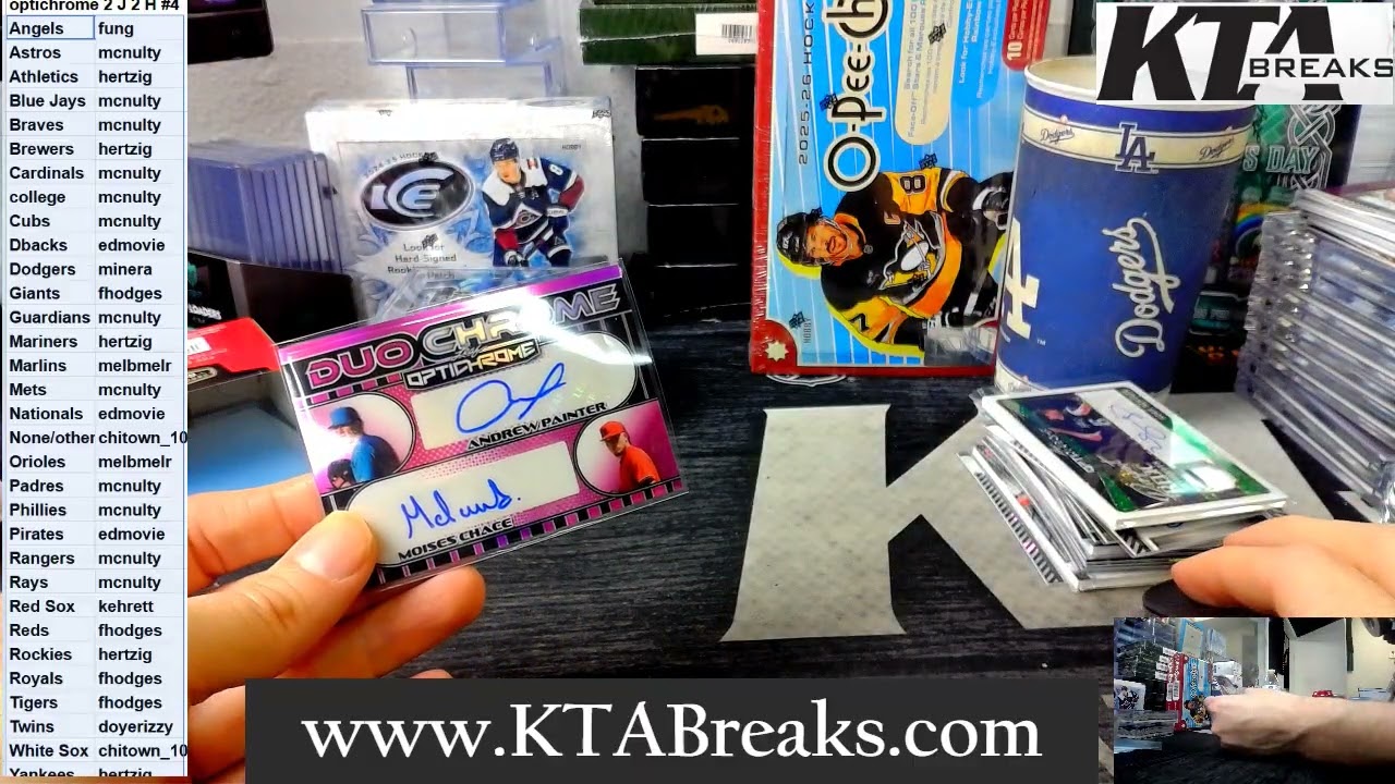 #4 - выберите свою команду для розыгрыша - Leaf Optichrome Baseball 4 box break 2 hobby 2 jumbo
