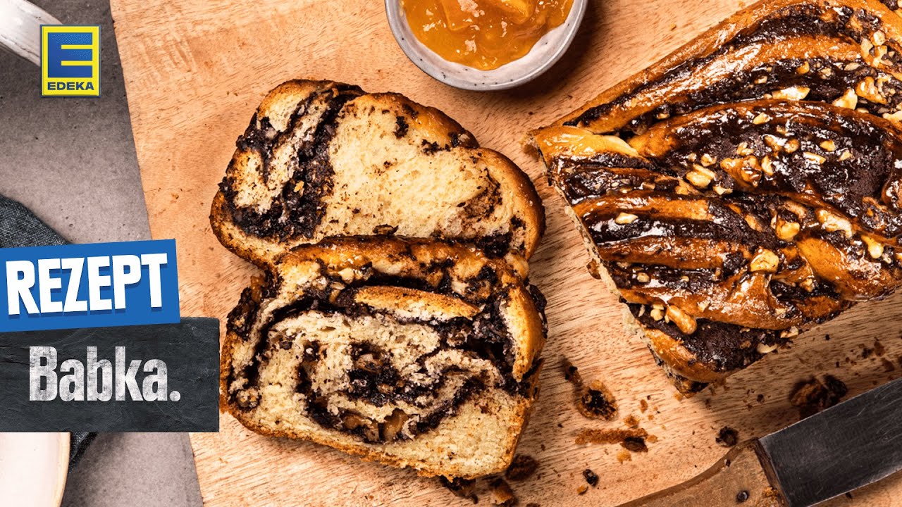 Babka Rezept | Hefezopf mit Schokoladen- und Nussfüllung