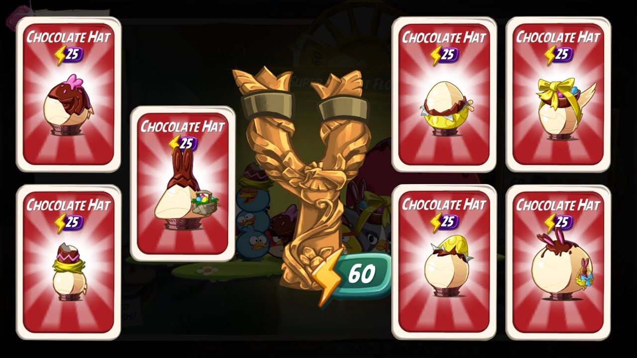 HAT EVENT🧢CHOCOLATE HAT SET - ANGRY BIRDS 2 TOWER OF FORTUNE