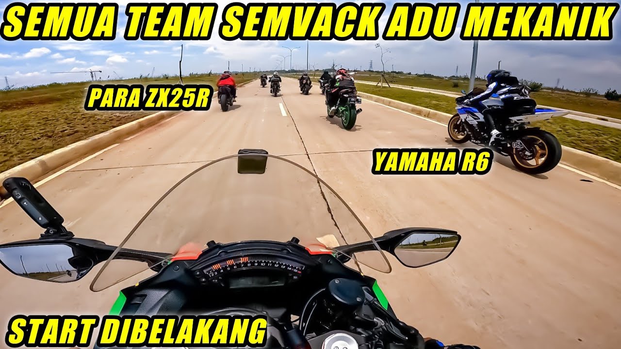 ZX10R PAROPO NGEPUR🔥R6 AKANG MV Dan LIMA ZX25R