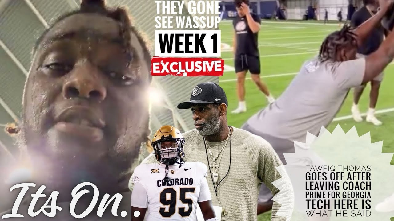Tawfiq Thomas GOES OFF After Leaving COACH PRIME For Georgia Tech HERE’S WHAT HE SAID 🤯