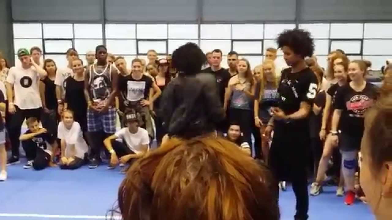 LES TWINS  after classes freestyle at Fair Play Dance Camp 2015