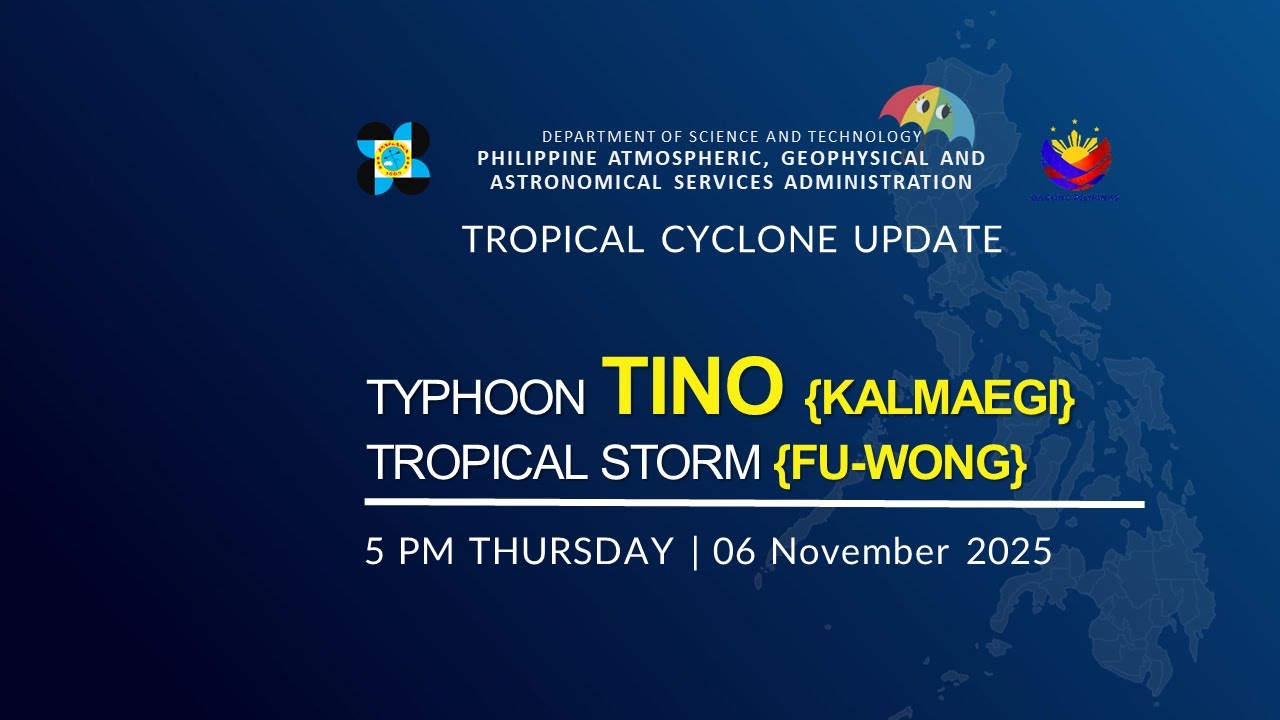 Press Briefing: Typhoon TINO {KALMAEGI} TS {FU-WONG}(Pre-UWAN) at 5PM | November 06, 2025 - Thursday