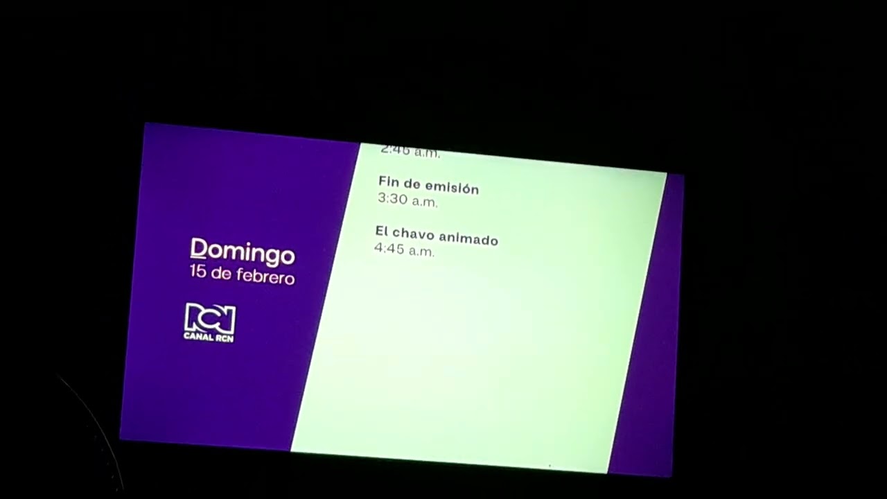Programación de RCN 