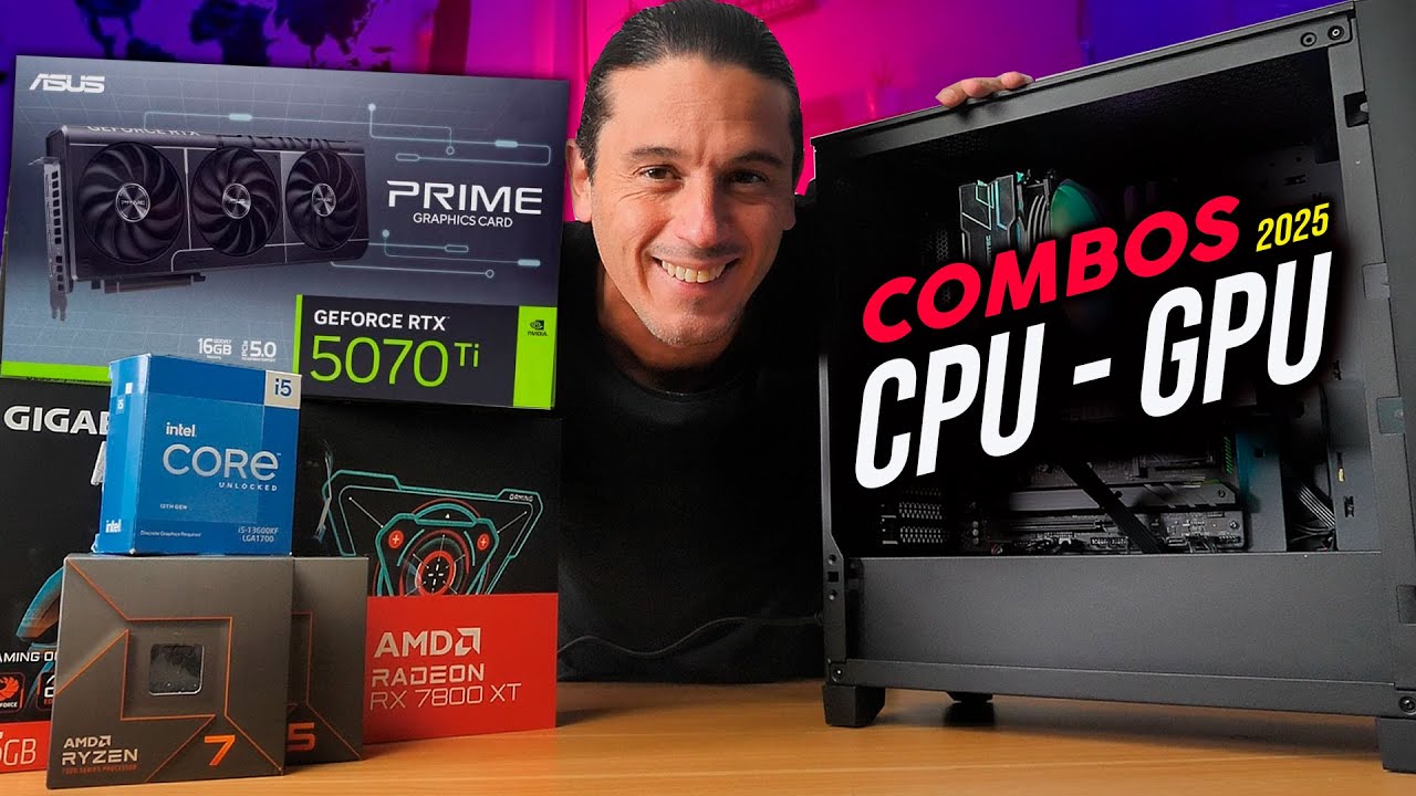 🔥 ¡TOP CPU + GPU Gaming 2025! 🎮 Calidad/Precio sin Cuello de Botella 🛑 (Julio-Agosto)