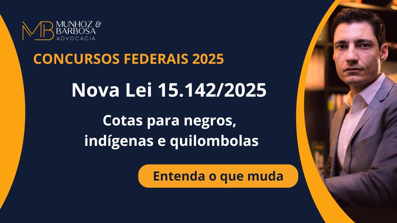 Estratégia para aprovação com as novas regras para cotas em concursos públicos (Lei 15.142/2025).