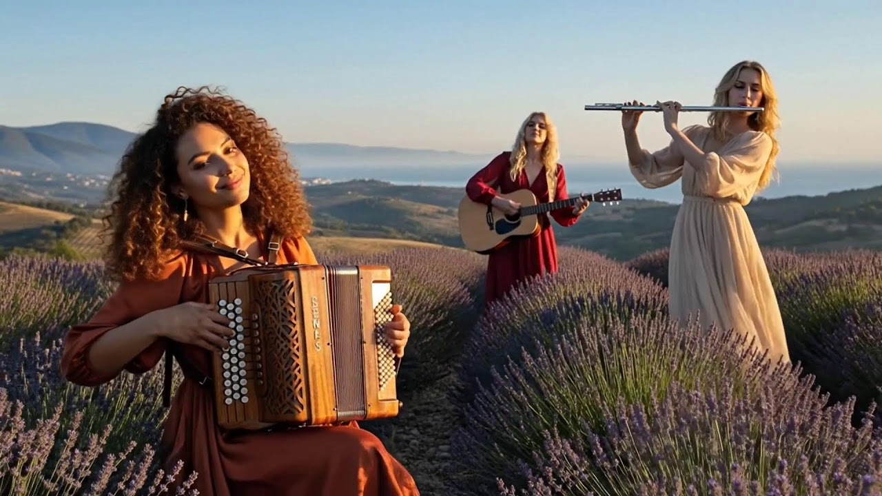 The Sunlit Courtyard | Cinematic Flamenco Guitar, Sax, Accordion & Flute
