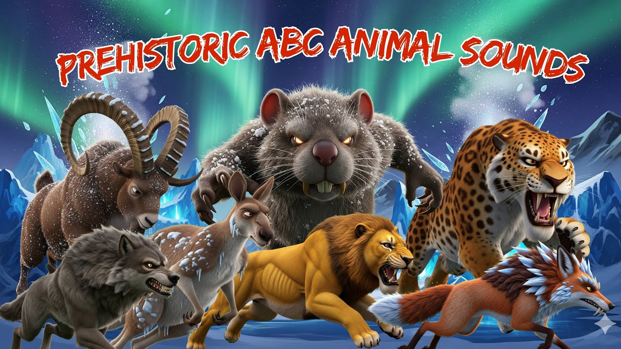 ❄️Ice Age ABC Song | A–Z Animal Sounds | Fun Ice Age ABC Song for Kids 🐯| Jumpy Jungle TV