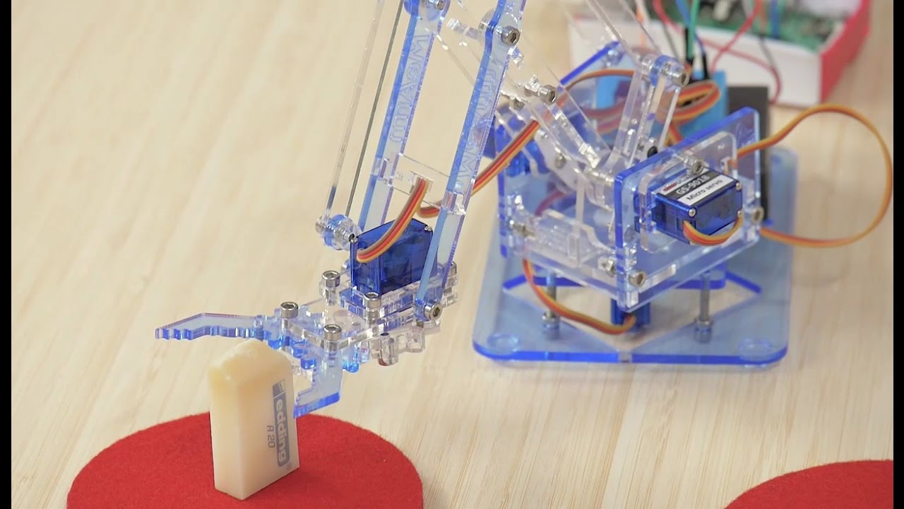 Einen Roboter-Greifarm basteln und programmieren | Auszug aus: Raspberry Pi – Der Video-Kurs