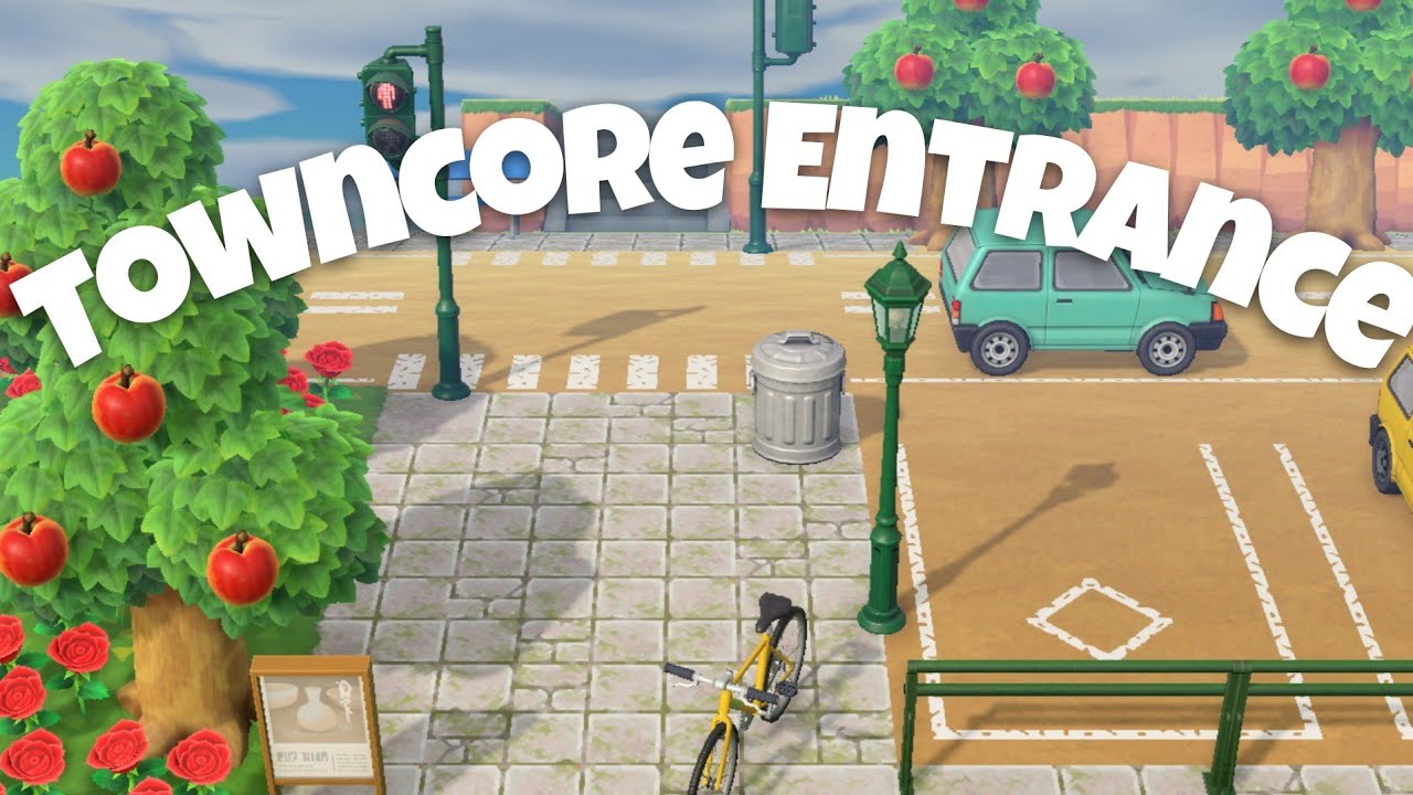 TOWNCORE ISLAND ENTRANCE // Animal Crossing New Horizons: Speed Build Honeycrisp #13