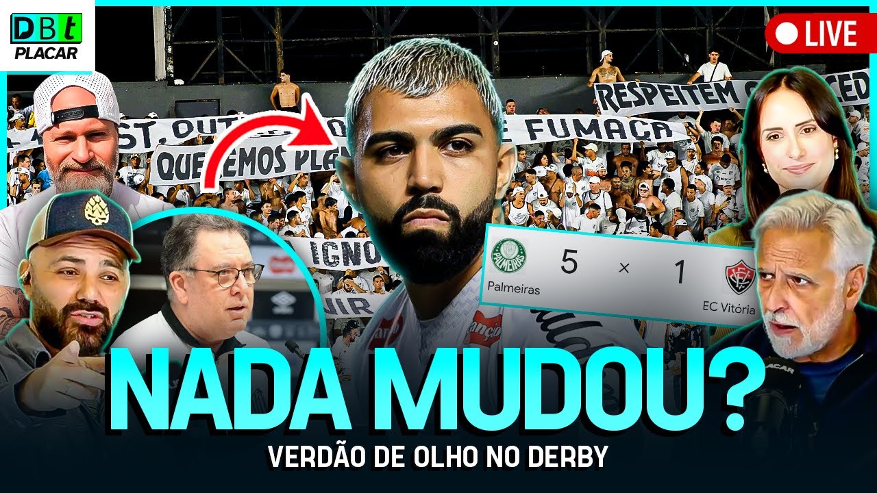 SANTOS EMPATA E CRISE APERTA, ATROPELO DO PALMEIRAS E AINDA TEM CORINTHIANS | Debate Placar | 05/02