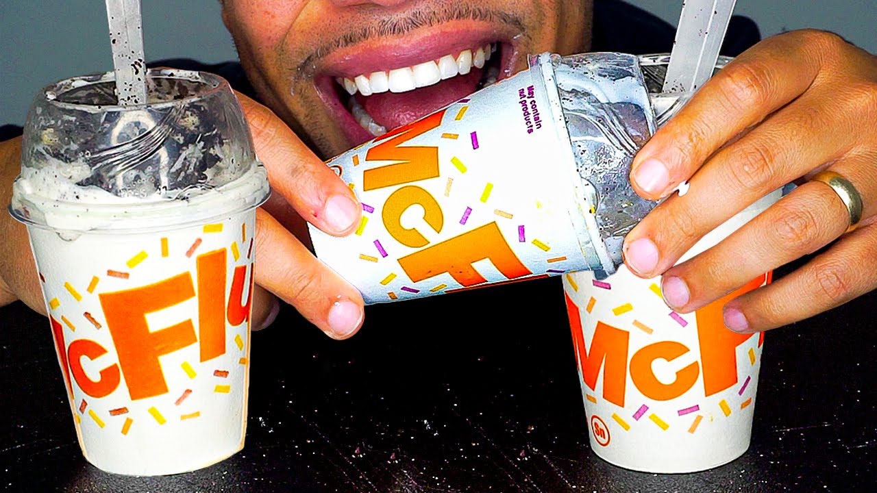 ASMR СЪЕДОБНОЕ ШОУ С МОРОЖЕНЫМ OREO M&M'S ОТ MCDONALD'S, ЗВУКИ РТА, РАЗГОВОР ЗАПРЕЩЕН
