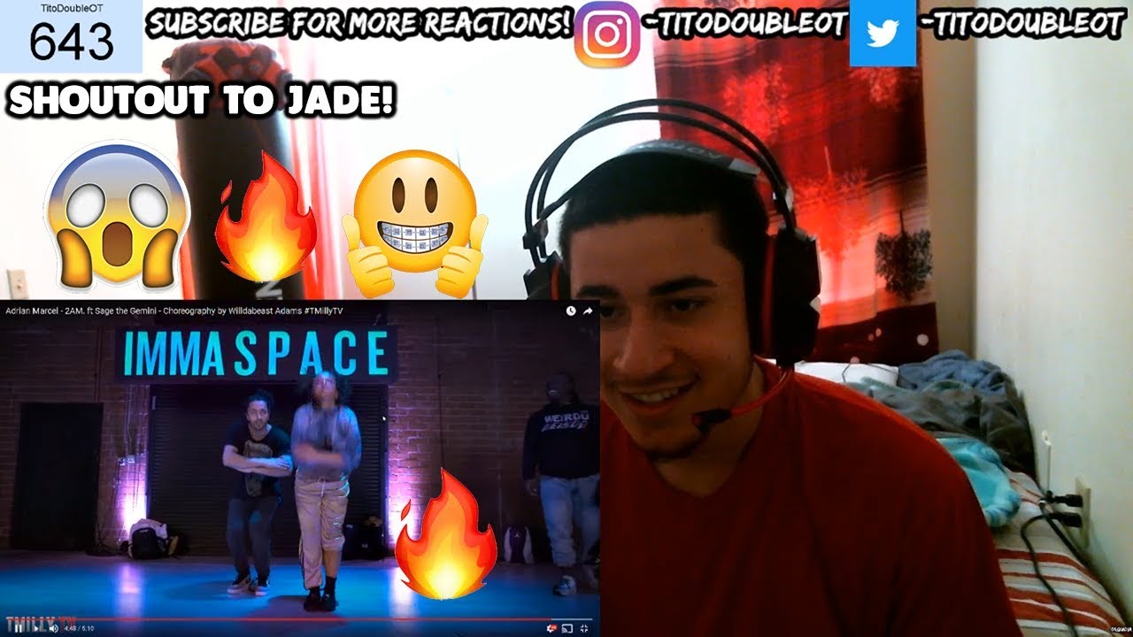 Adrian Marcel - 2AM. ft Sage the Gemini - Choreography by Willdabeast Adams #TMillyTV REACTION!