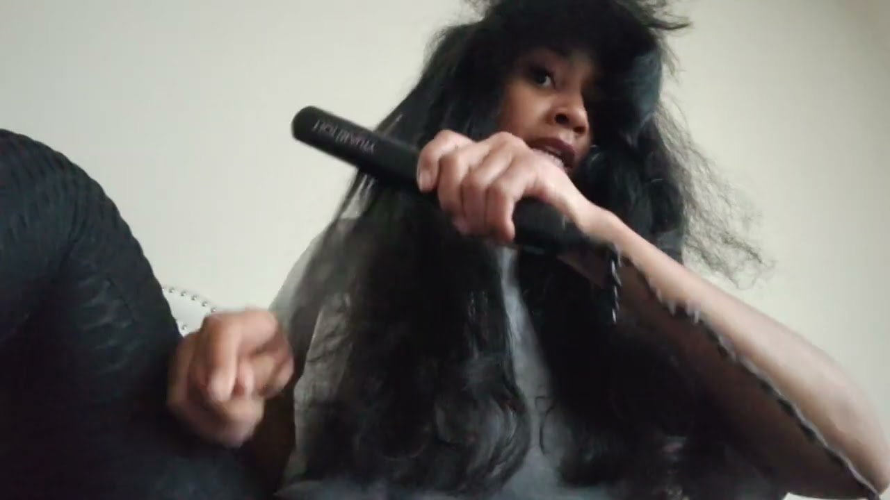 QUICK HAIR WASH 🫧🛀BLOW DRY AND FLAT IRON(STORYTIMES)