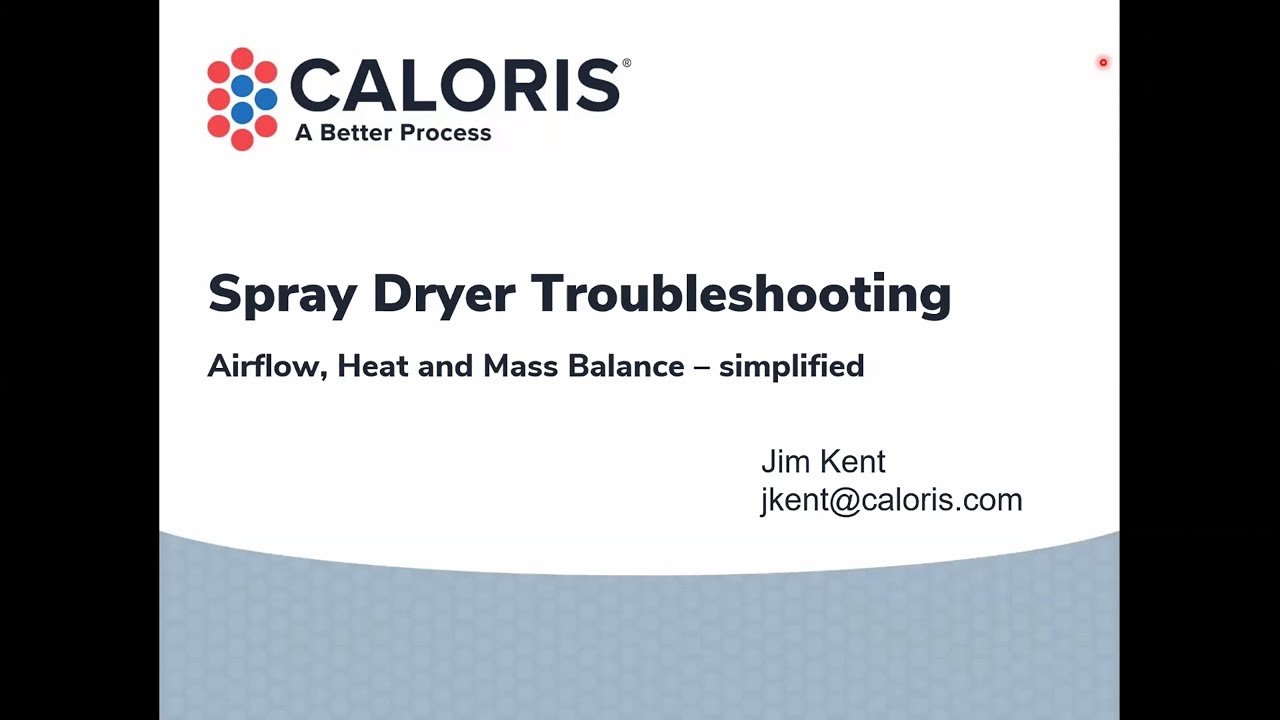 Spray Dryer Troubleshooting