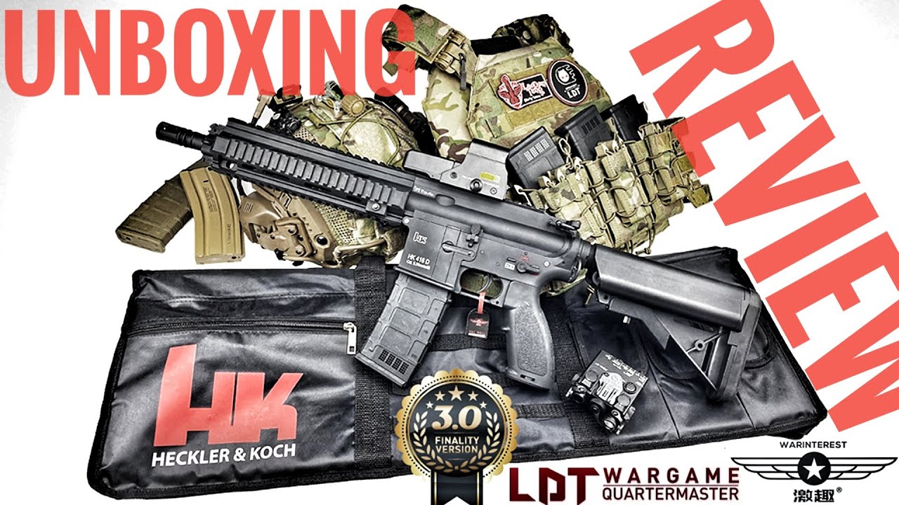 LDT HK416D 3.0 GEL BALL BLASTER GUN- Part 1:UNBOXING / REVIEW & TPS Testing
