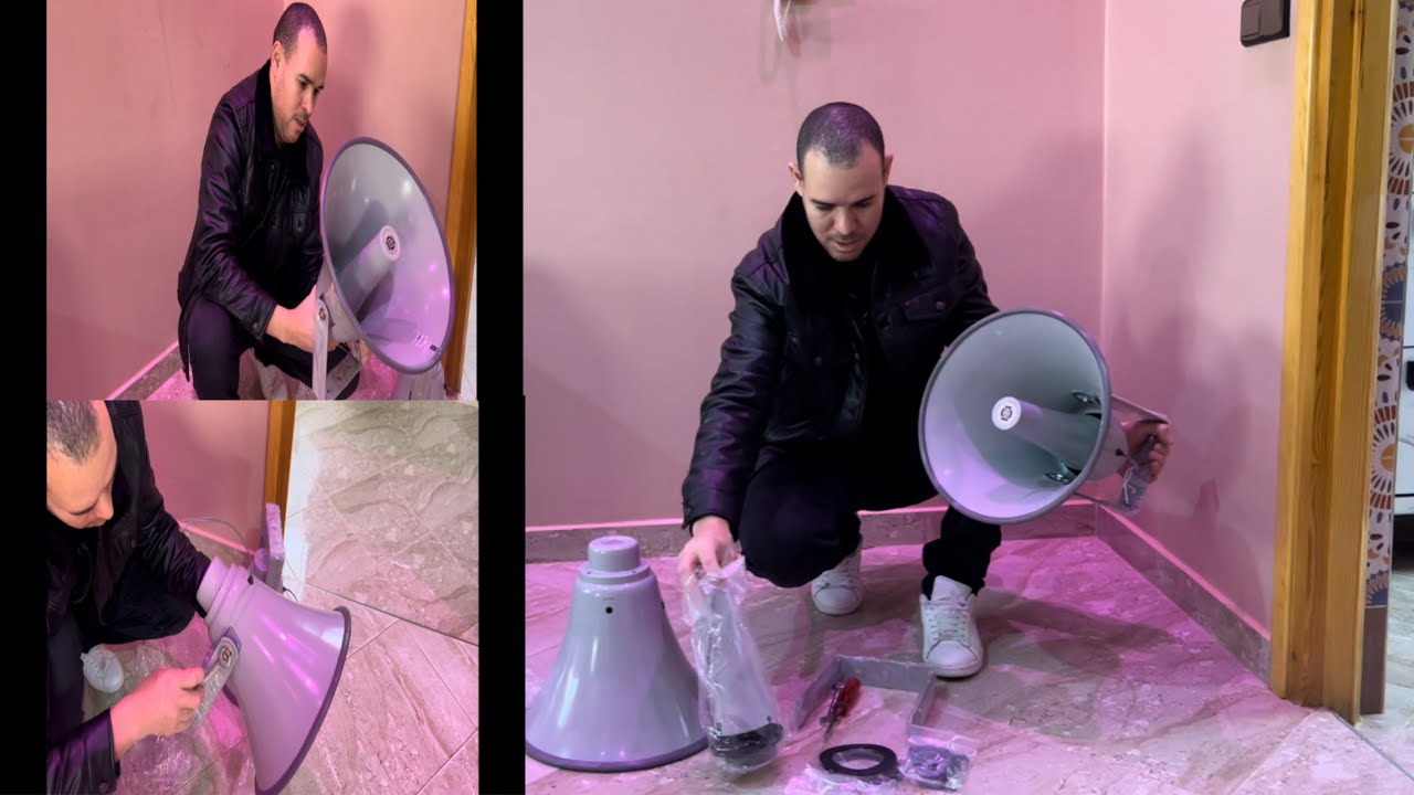 طريقة  تركيب مكبر الصوة الخاص بصومعة المساجد