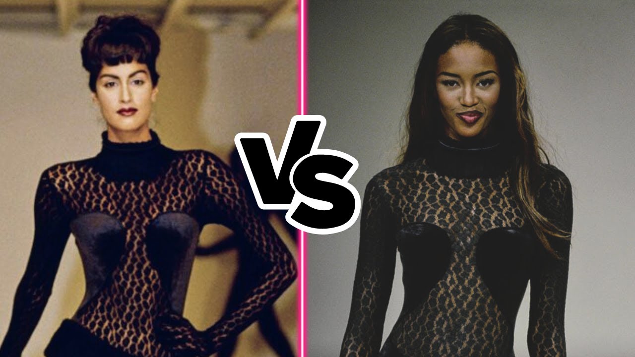 Yasmeen Ghauri & Naomi Campbell walking the runway AT THE SAME TIME! 😱 Alaïa FW91 Reaction (CLIP)