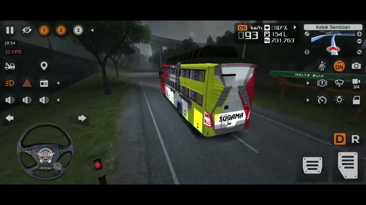 #new sugama non-ac sleeper bus #fulllighting nightview#road accident #automobile 