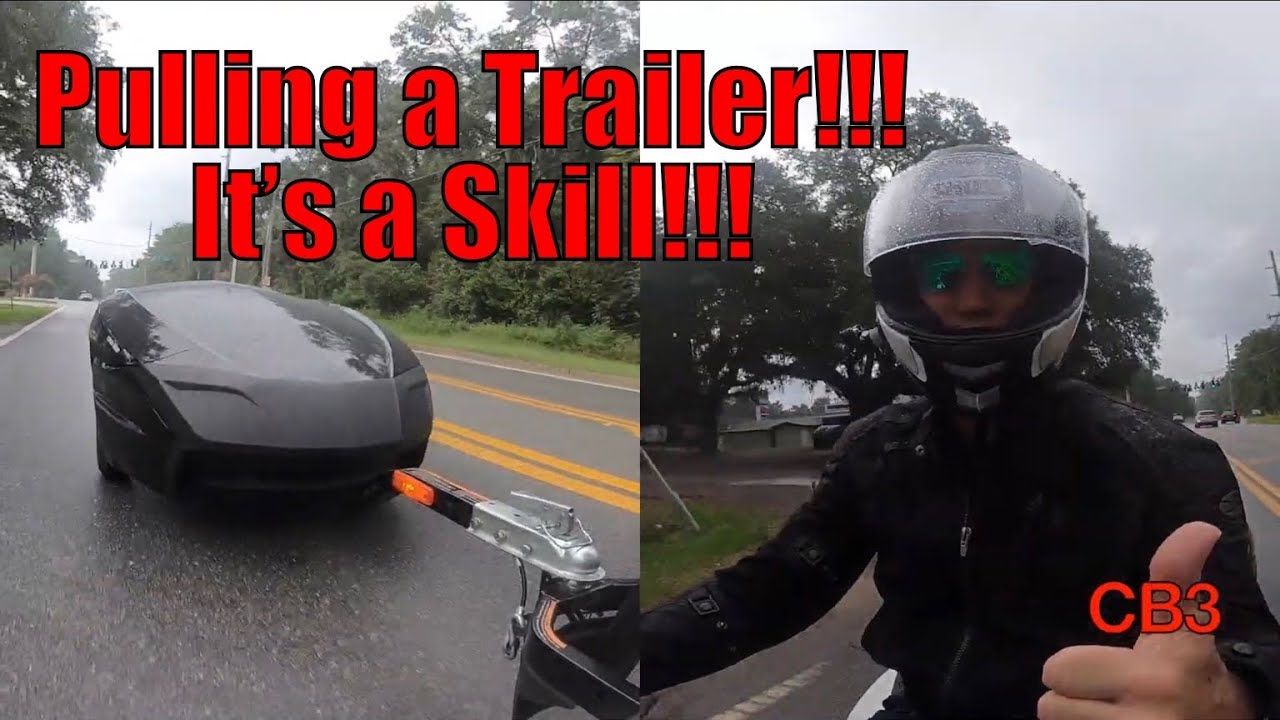 TRAILER SKILLZ!!!   How to safely use a Motorcycle Trailer with a CanAm Spyder!!
