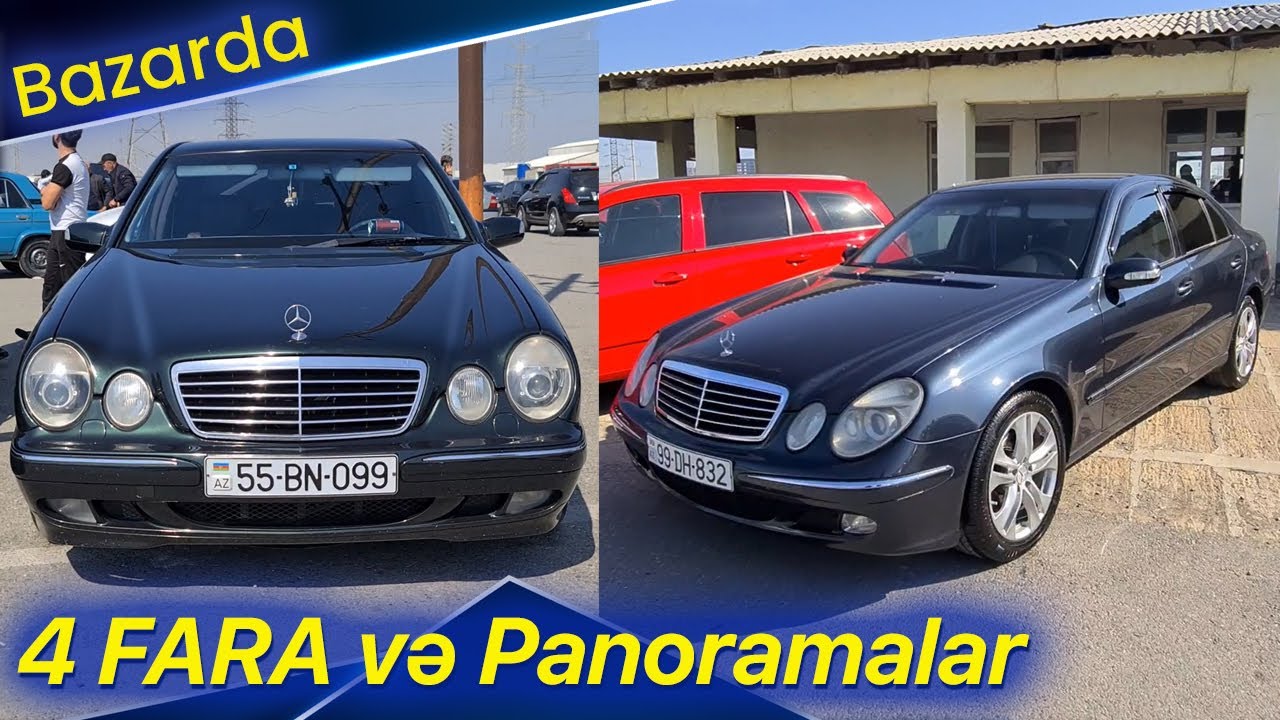 4 FARA və Panorama Mercedeslərin bugünə qiymətləri, masin bazari W210 və W211 Mercedeslər