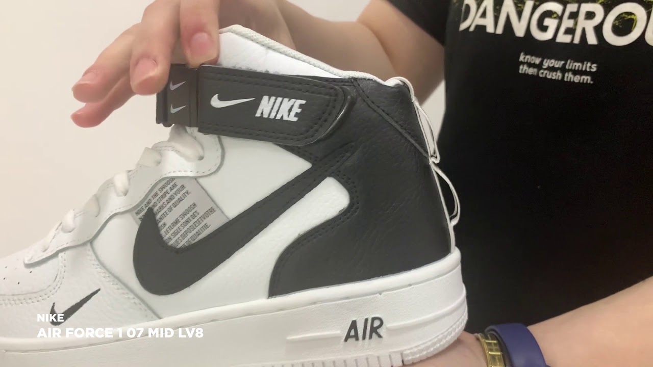 КРОССОВКИ NIKE AIR FORCE 1 07 MID LV8 ЦВЕТ БЕЛЫЙ