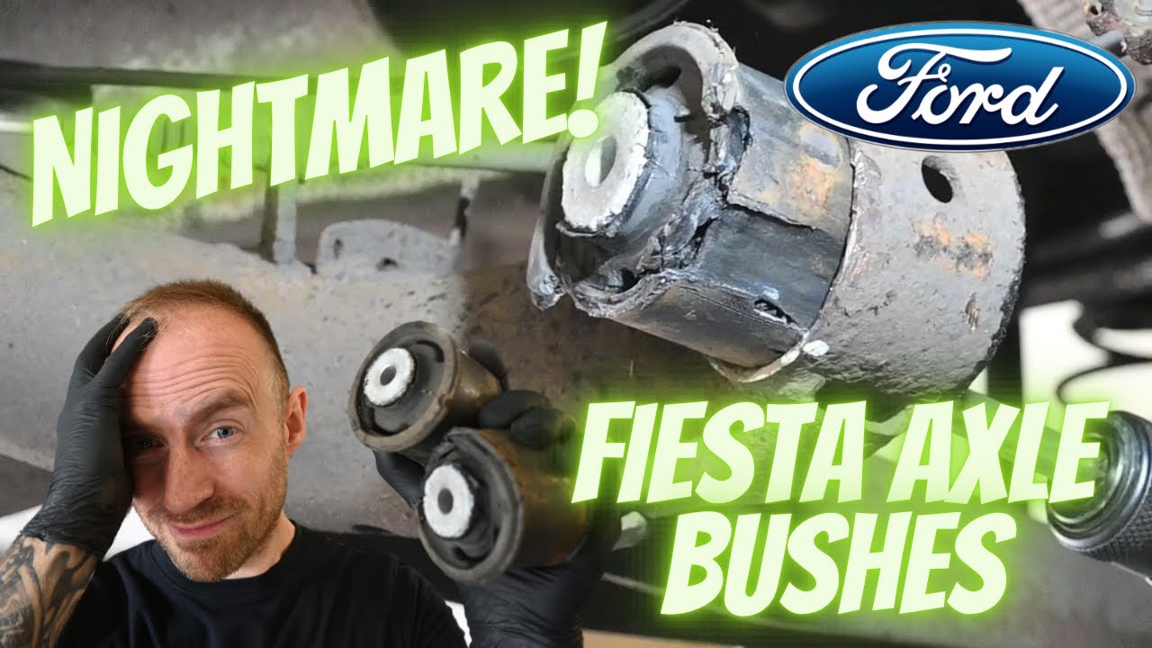 Замена часто изношенных и стучащих сайлентблоков заднего моста на Ford Fiesta 2010 года выпуска