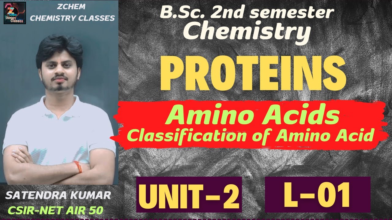 L-1| Chemistry of proteins B.Sc. 2nd sem chemistry | Amino acids and its classification #chemistry
