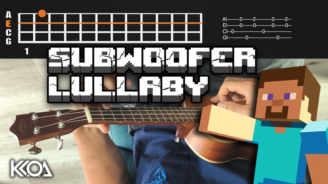 C418 SUBWOOFER LULLABY Ukulele Tutorial