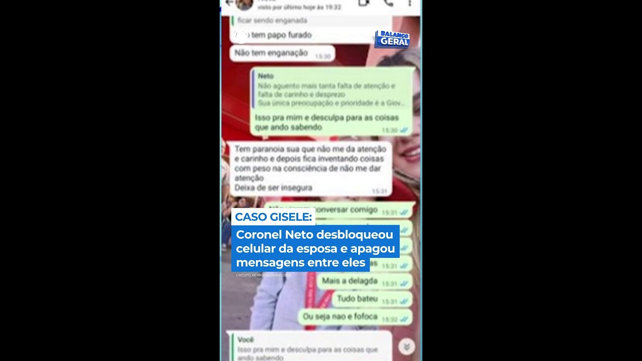 Coronel Neto desbloqueou celular da esposa e apagou mensagens entre eles | #Balan&ccedil;oGeral #Shorts