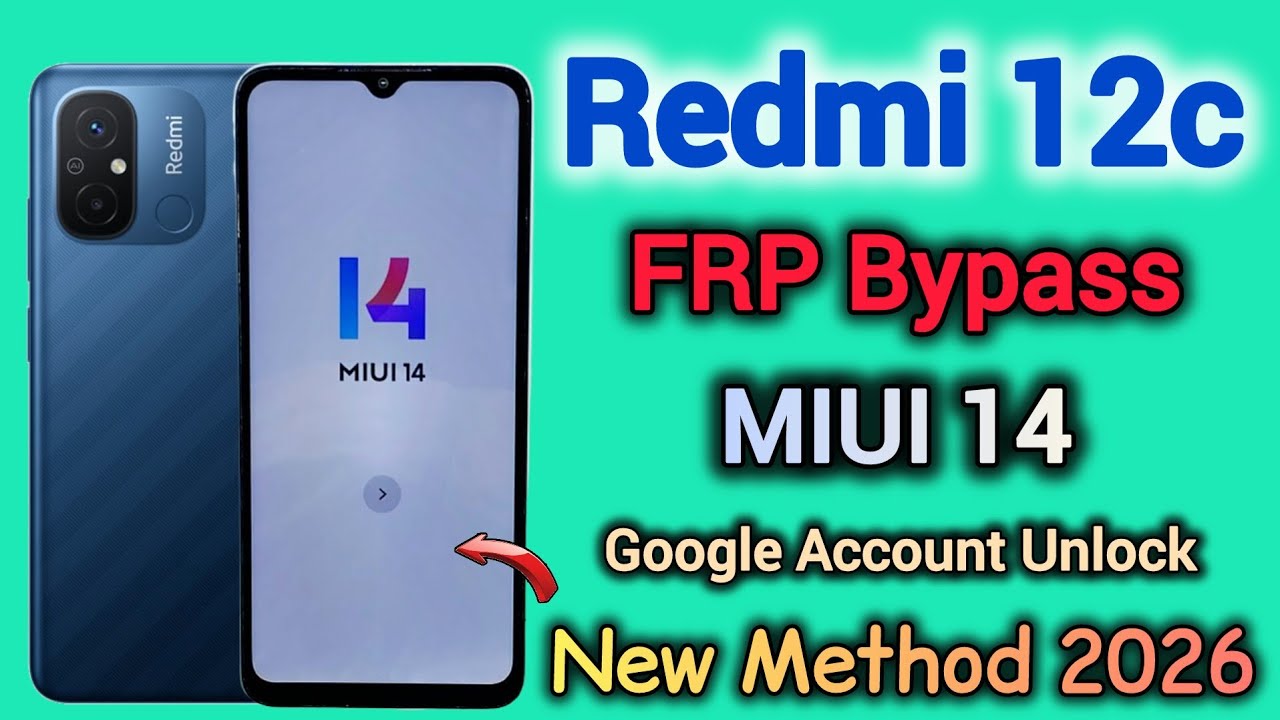 Redmi 12c FRP Bypass || MIUI 14 || Without Pc || Android 13 || New Method || 2026 || Xiaomi Mi Frp.