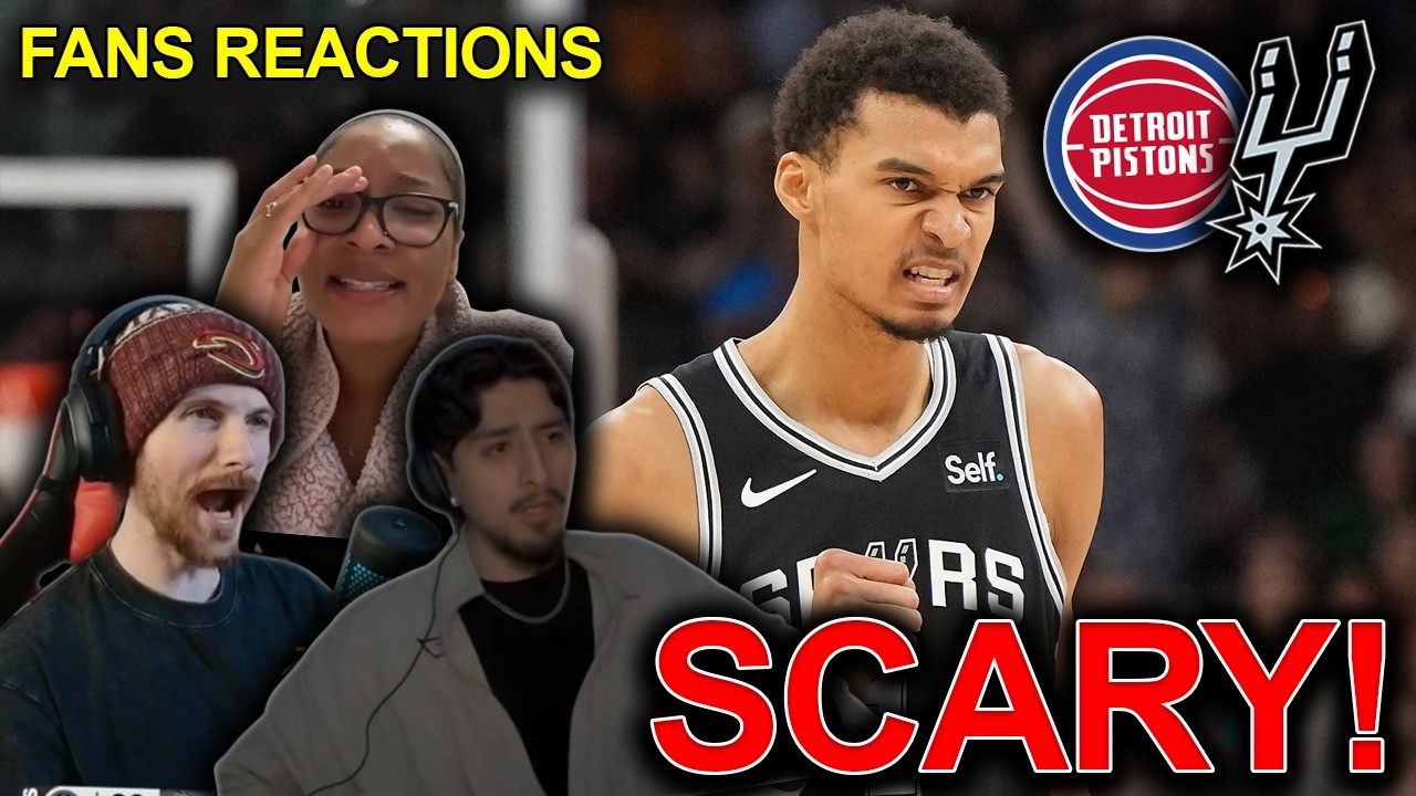 NBA fans reaction to Spurs beating the Pistons 😱