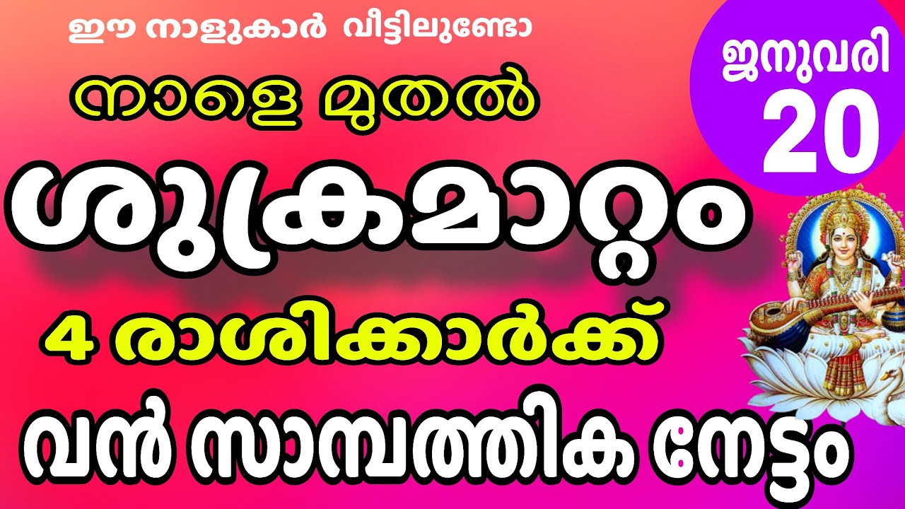 നാളെ മുതൽ 12 ശുക്രനടിക്കും ! ഇവർ മാത്രമല്ല , ഇവരുടെ കൂടെ ഉള്ളവരും രക്ഷപ്പെടും