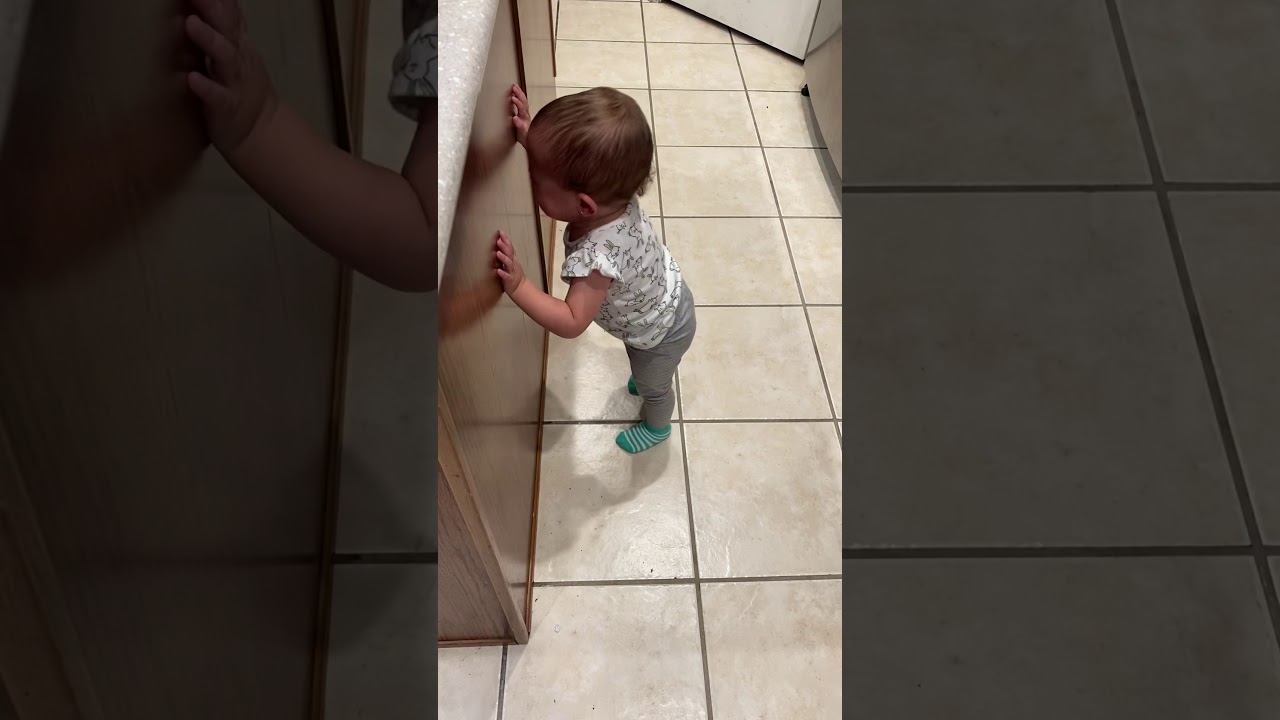 1 year old baby Ri throwing a temper tantrum!