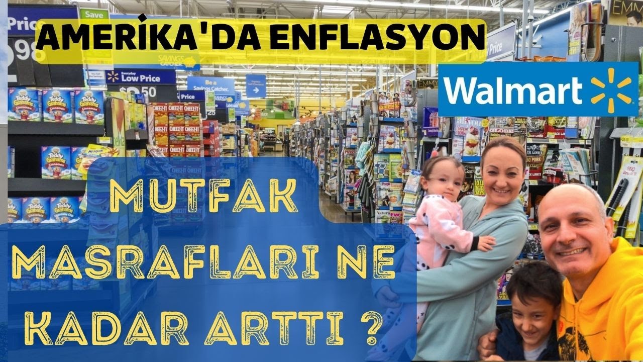 Amerika'da Enflasyon / Walmart / Market Masrafımız / Amerika'da Yaşam / Market Alışverişimiz ~26
