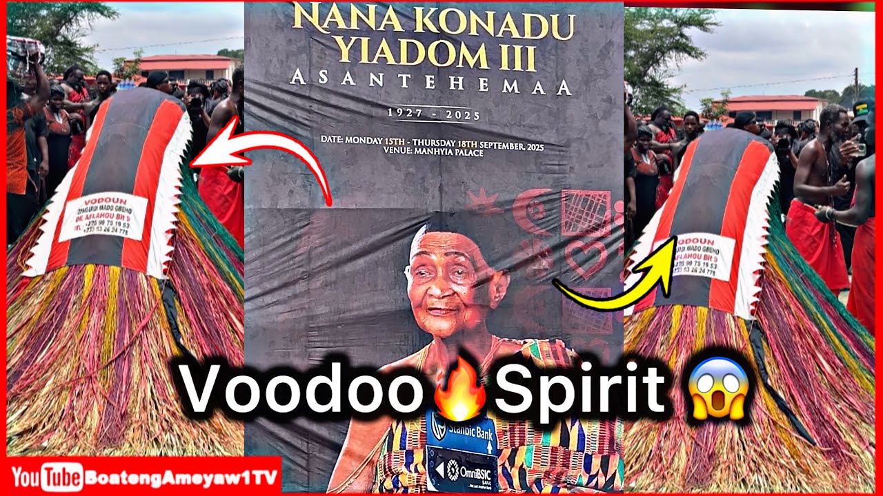 Day 3: Eei 🥺 Voodoo Spirit from Aflao & Benin 🇧🇯 shows real powers at Asantehemaa’s funeral 