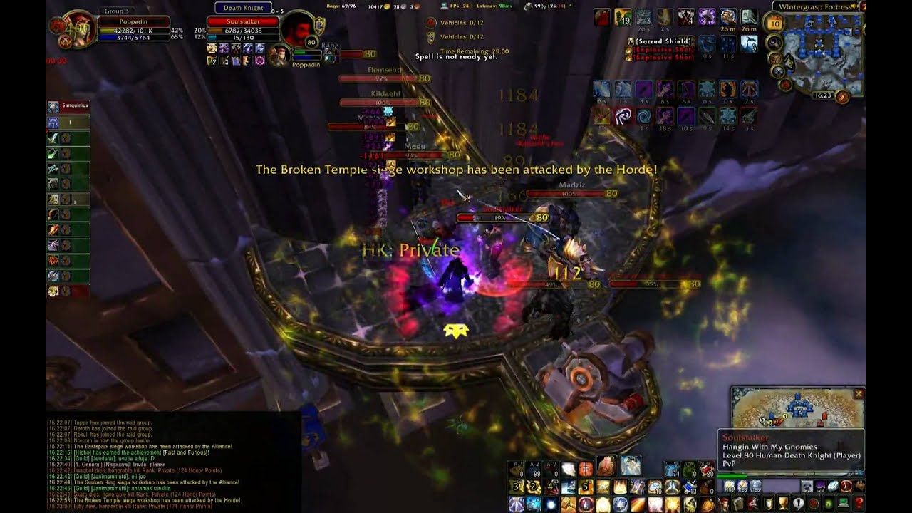 WoW Wintergrasp Tenacity rape 3.2 patch 1080p