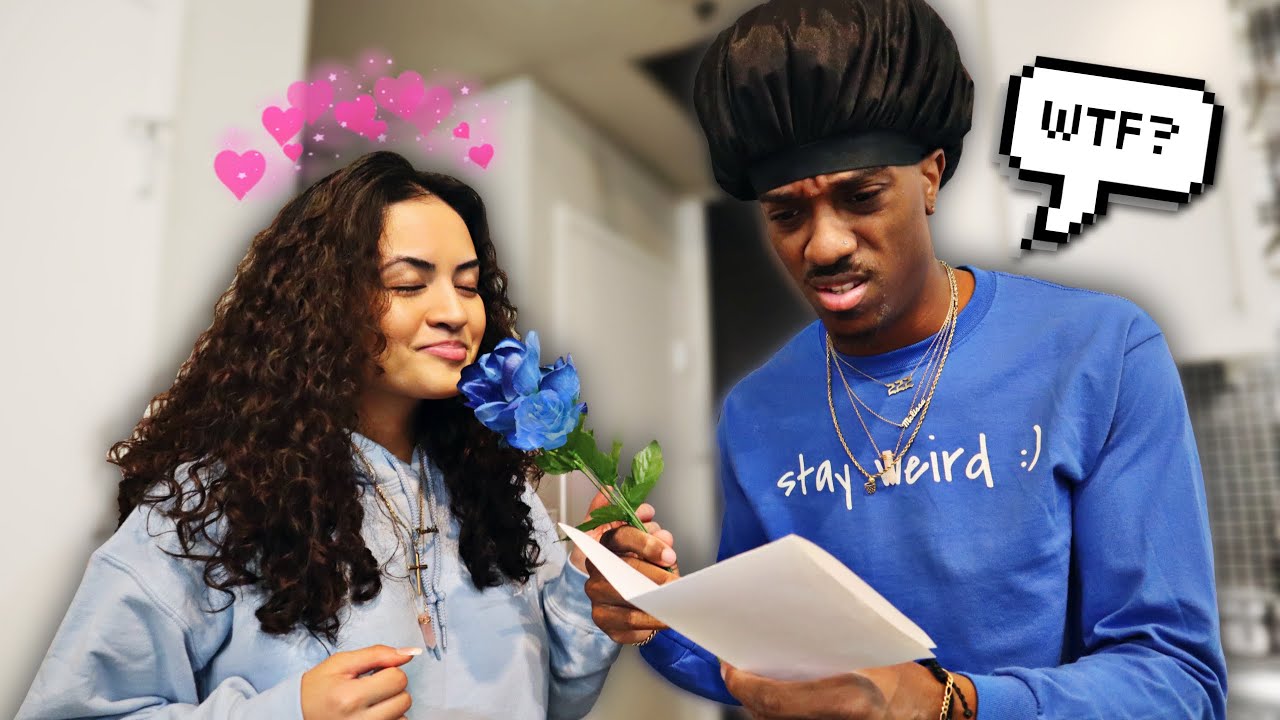 ANOTHER MAN SENT ME FLOWERS PRANK!! *GETS HEATED*