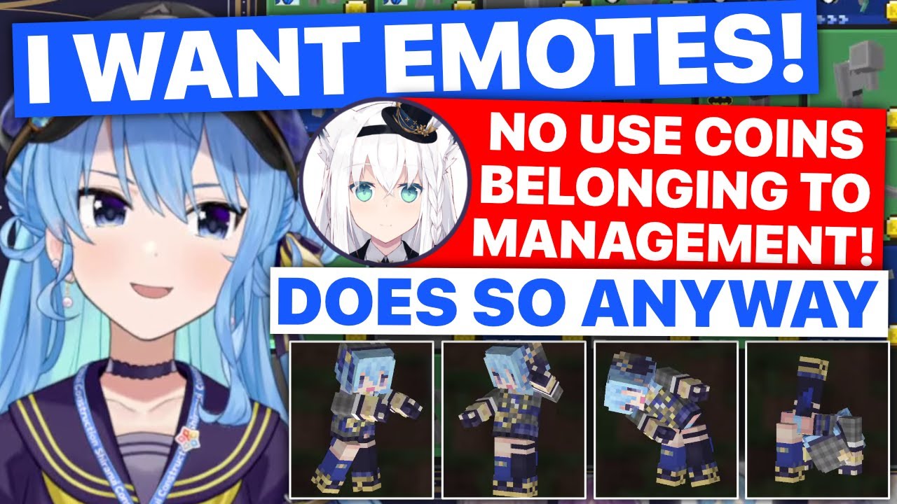 Suisei Is Too Obsessed With Minecraft Emotes (Suisei /Hololive) [Eng Subs]