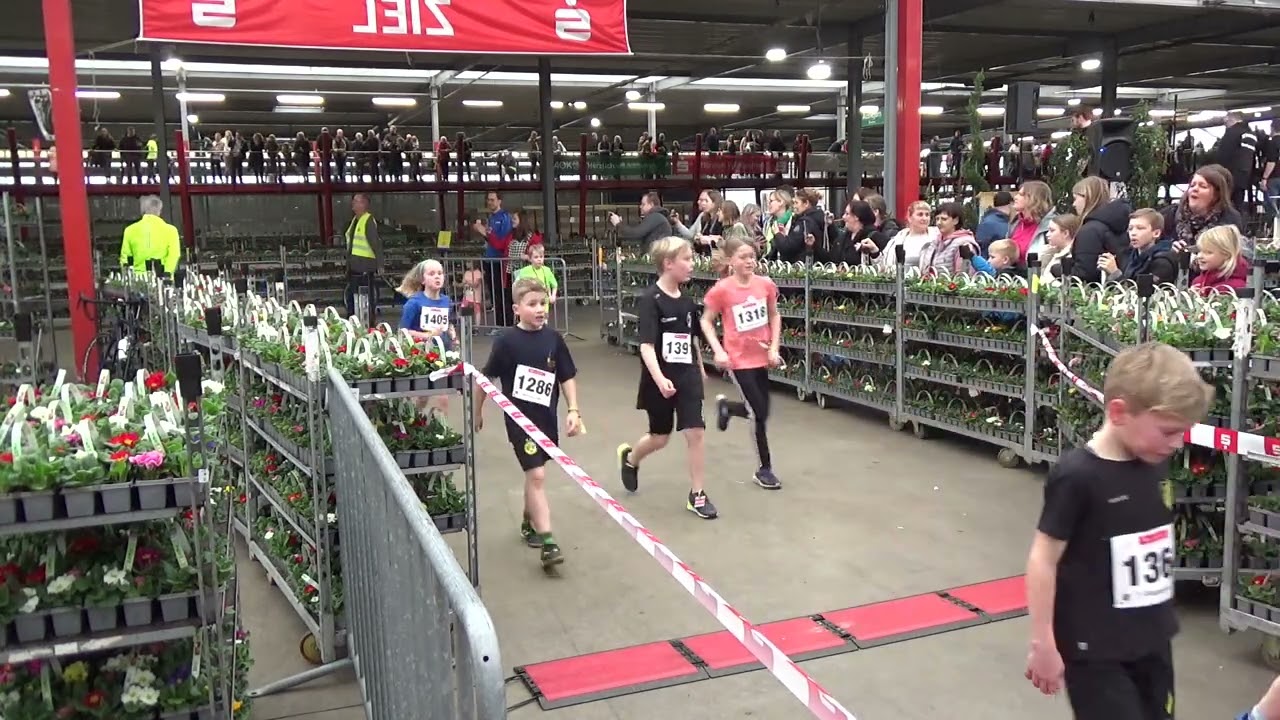 Glashauslauf 2024 Zieleinlauf Schülerlauf 1
