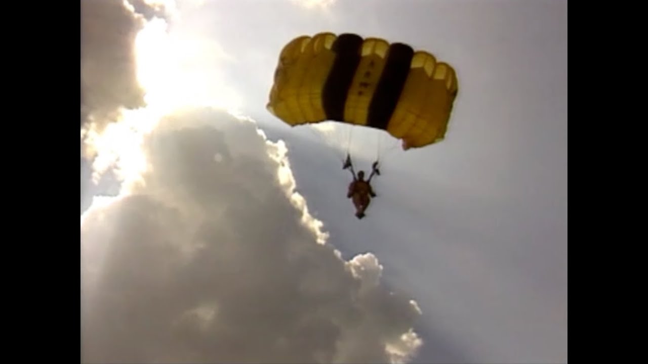 US Army Golden Knights Precision Parachute Team at the Wings in Force Air Show 1990