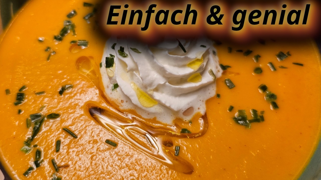 Karottencremesuppe einfach selbst gemacht 🥕 Schnell & günstig