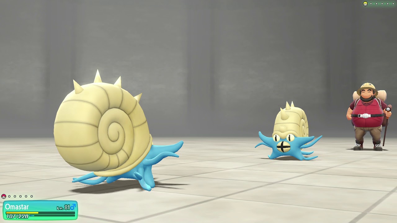 Pokemon Lets Go Eevee - Master Trainer Omastar
