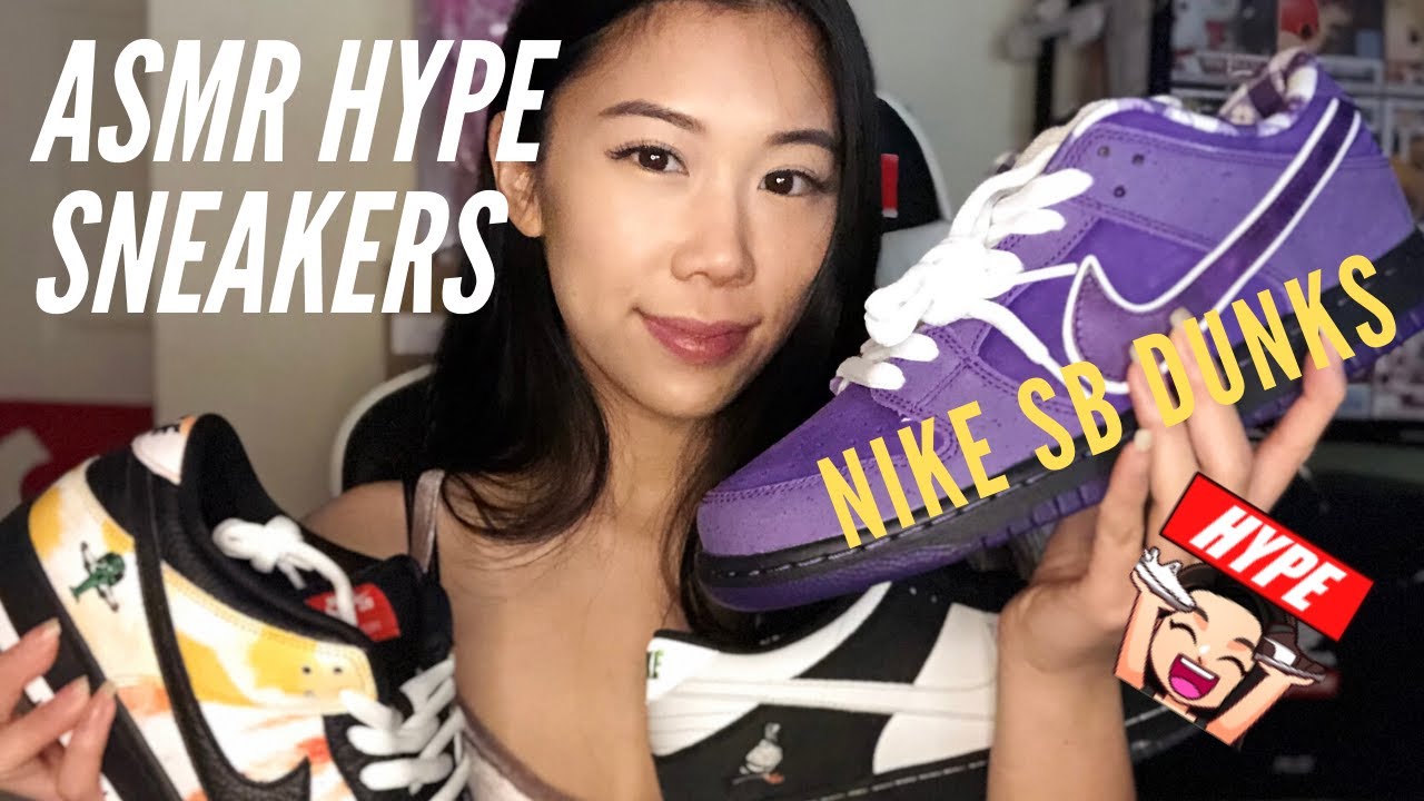 [ASMR] Hype Shoes - Nike SB Dunks Resell Collection - Tapping/Scratching Whispering