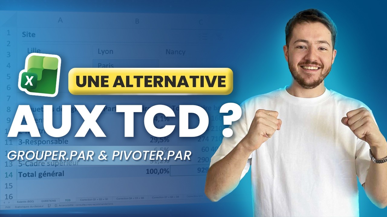 Fonctions GROUPER.PAR et PIVOTER.PAR pour grouper des données sur Excel !